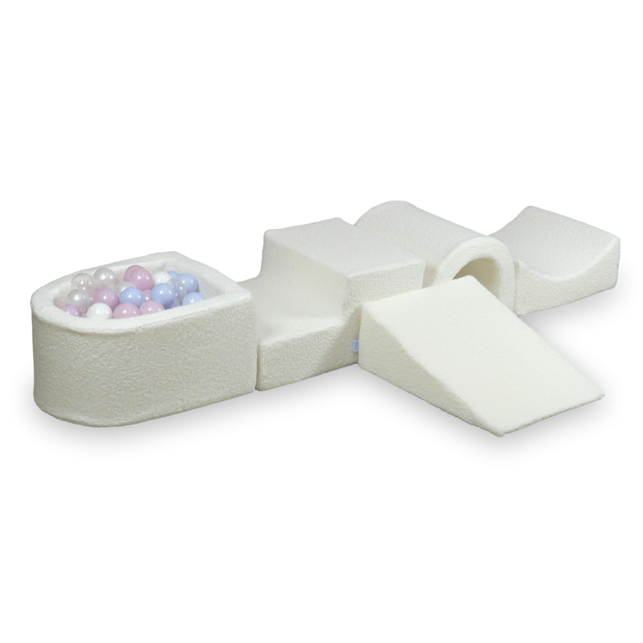 Foam speelset met brug en met micro-ballenbad