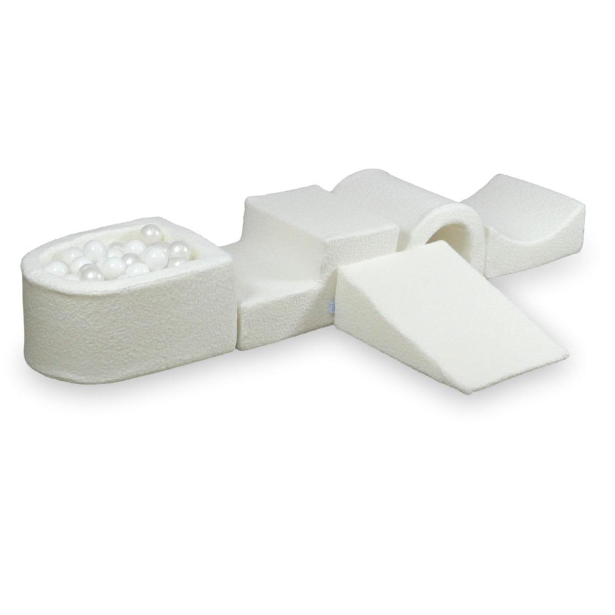 Foam speelset met brug en met micro-ballenbad